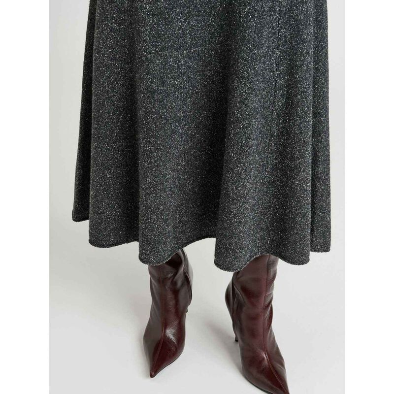 Veronika Maine Boucle Knit Skirt image number 6